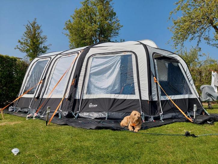 magnum airforce 260 opblaasbare voortent met uitbouw, Caravans en Kamperen, Voortenten en Luifels, Zo goed als nieuw, Starcamp