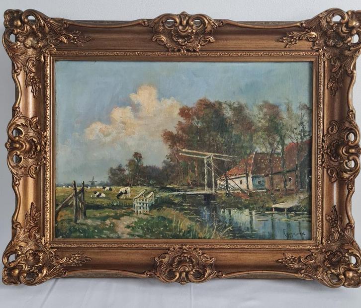 Schilderij Hollandse School, Antiek en Kunst, Kunst | Schilderijen | Klassiek, Ophalen of Verzenden