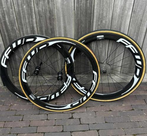 FFWD F6R + F4R carbon wielset (tube/tubular) – 3 wielen, Fietsen en Brommers, Fietsen | Racefietsen, Gebruikt, Overige merken