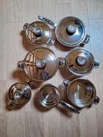 Kookpotten, Huis en Inrichting, Keuken | Potten en Pannen, Ophalen, Inox, Nieuw, Pannenset