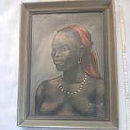 Tableaux portraits homme, femme Africains., Enlèvement ou Envoi