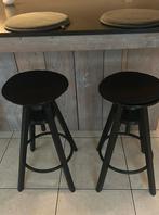 Zwarte barkrukken, Huis en Inrichting, Barkrukken, Ophalen, Zo goed als nieuw