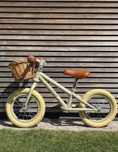 Loopfiets Little Dutch + mandje, Kinderen en Baby's, Speelgoed | Buiten | Voertuigen en Loopfietsen, Gebruikt, Loopfiets, Ophalen of Verzenden