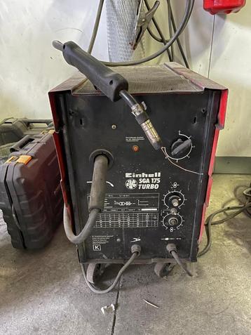 Einhell SGA175 Turbo laspost inclusief gasfles, Doe-het-zelf en Bouw, Gereedschap | Lasapparaten, Ophalen, Gebruikt