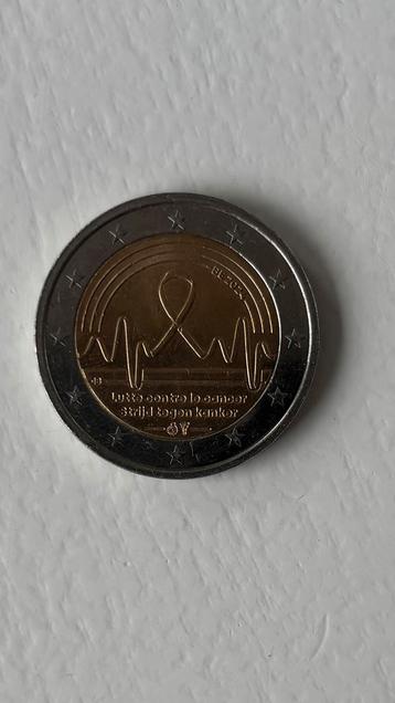 Piece 2 euro rare cancer belgique beschikbaar voor biedingen