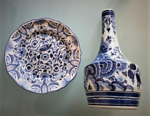 3 Delfts aardewerk met merken, Antiek en Kunst, Antiek | Keramiek en Aardewerk, Ophalen of Verzenden