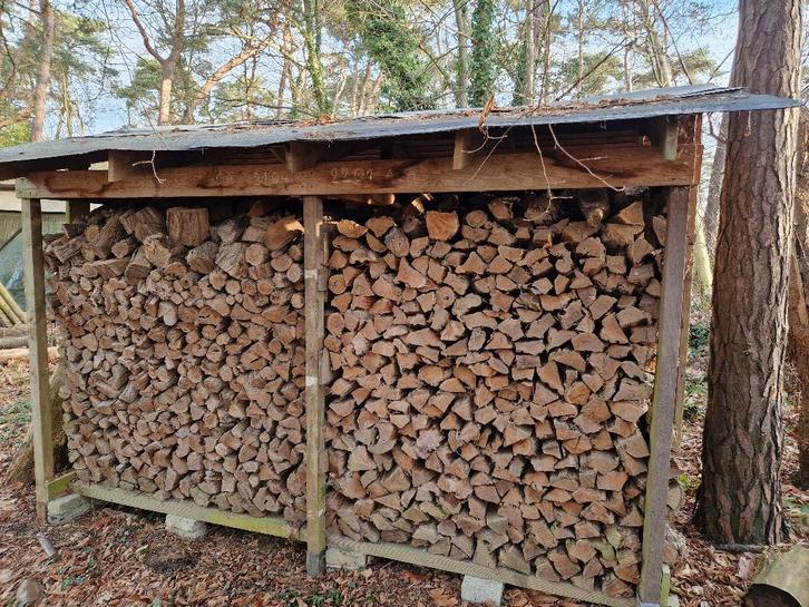 Brandhout acacia 5 m3 gekliefd en gedroogd, Tuin en Terras, Brandhout, Stammen, Overige houtsoorten, 3 tot 6 m³, Ophalen