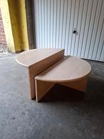 Italiaanse ronde salontafel van travertijn, Antiek en Kunst, Ophalen