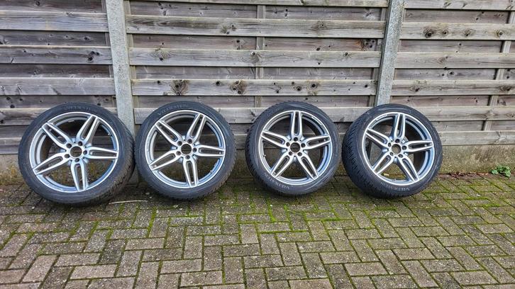 Originele 19" AMG velgen + WINTERbanden Mercedes E, Auto-onderdelen, Banden en Velgen, Banden en Velgen, Winterbanden, 19 inch