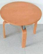 Beschikbare woonkamer of nachtkastje hout Ikea-stijl alvar a, Huis en Inrichting, Gebruikt, Rond, Glas, Moderne scandinaves avec étagère