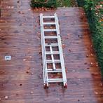 Reformladder, 3 x 9 sporten - werkhoogte 6,4m, Ophalen, Zo goed als nieuw, Ladder, Opvouwbaar of Inschuifbaar