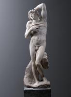 Statue en Bronze Reproduction du "Captif " de Michel Angelo., Antiquités & Art, Bronze, Enlèvement