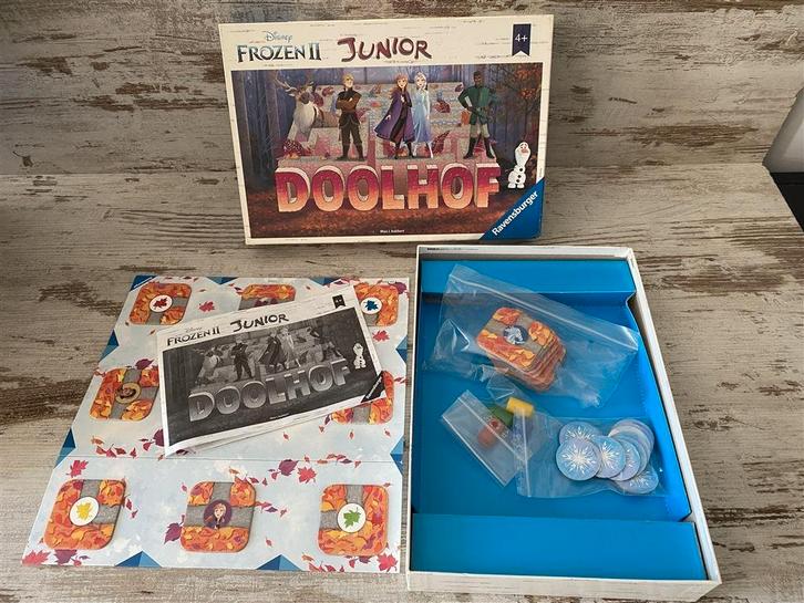 Frozen disney 2 junior doolhof ravensburger [s624], Hobby en Vrije tijd, Gezelschapsspellen | Bordspellen, Zo goed als nieuw, Verzenden
