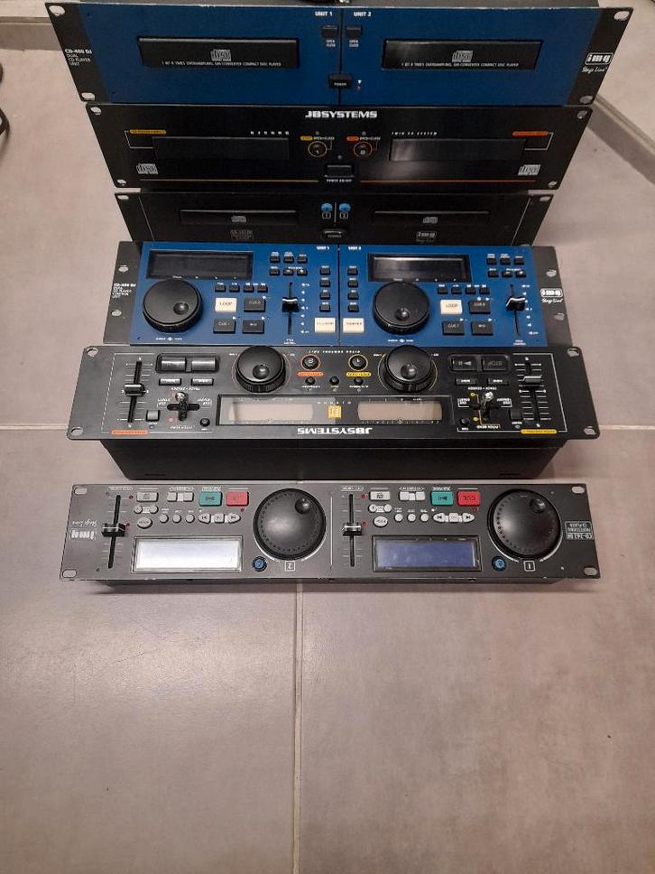 3 dubbele CD spelers+controlers met werk aan, Audio, Tv en Foto, Cd-spelers, Niet werkend, Overige merken, Ophalen of Verzenden