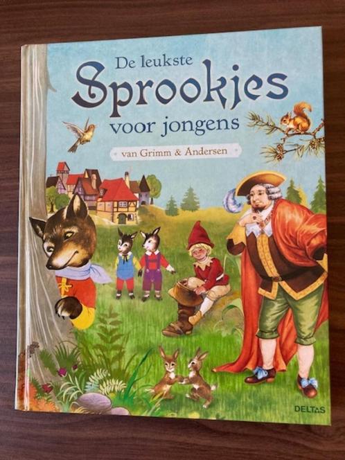 De leukste sprookjes voor jongens van Grimm en Andersen, Boeken, Sprookjes en Fabels, Zo goed als nieuw, Ophalen of Verzenden