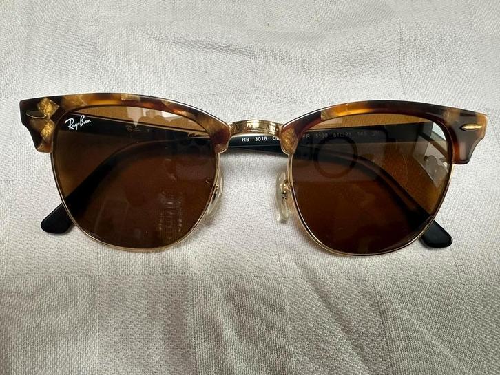 Origineel Ray Ban Clubmaster Classic, Handtassen en Accessoires, Zonnebrillen en Brillen | Heren, Zo goed als nieuw, Zonnebril