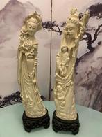 3 COUPES ANCIENT CHINESE RESIN STATUES, Antiek en Kunst, Ophalen