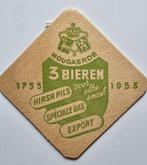 Hougaerde 1953 sous-bock bierviltje bierdeckel coaster, Collections, Enlèvement ou Envoi, Utilisé, Sous-bock