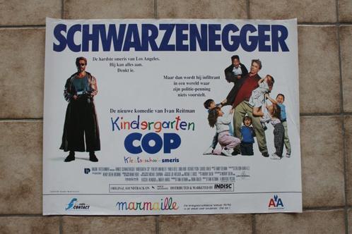 filmaffiche kindergarten Cop Schwarzenegger 1990 filmposter, Collections, Posters & Affiches, Comme neuf, Cinéma et TV, A1 jusqu'à A3