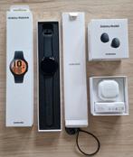 Samsung galaxy watch 4 (44mm) + galaxy buds2 (neuf)., Bijoux, Sacs & Beauté, Montres connectées, Android, Comme neuf, Noir, Samsung