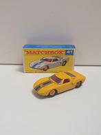 Matchbox 41c Ford GT40, zeldzaam gele kleur, Ophalen of Verzenden, Zo goed als nieuw