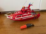 PLAYMOBIL - Bateau pompiers, Complete set, Gebruikt, Ophalen