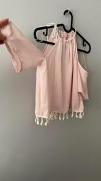 XS TOP MET ROZE BLOUSE, Kleding | Dames, Topjes, Ophalen of Verzenden, Zo goed als nieuw, Roze, Zonder mouw
