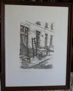 Lot etsen huiselijk tafereel & koertje -  paul van peteghem, Antiek en Kunst, Ophalen of Verzenden