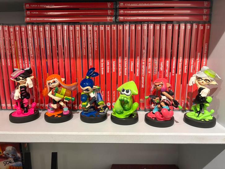6 Splatoon Amiibo's, Games en Spelcomputers, Games | Nintendo Switch, Zo goed als nieuw, Ophalen of Verzenden