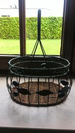 Corbeille métallique vintage — accessoire de décoration, Enlèvement ou Envoi