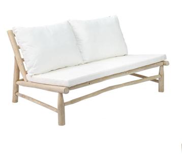 Lounge tuinset bamboe, 3 places, Salons de jardin, Chaise, Comme neuf