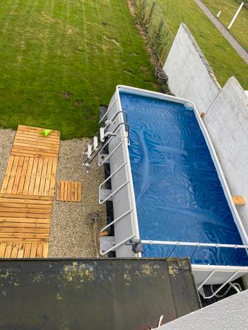 Piscine Intex Prism 487 x 244 H 107, Enlèvement, Comme neuf, Échelle