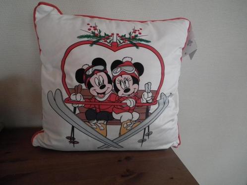 Coussin de Noël (DISNEY) Mickey & Minnie. (45 x 45 cm), Divers, Noël, Comme neuf, Envoi