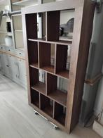 boekenkast in donkerbruin houtstructuur, Ophalen of Verzenden, Zo goed als nieuw