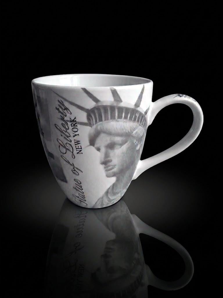 Keramische mok met als thema het Vrijheidsbeeld, Ophalen of Verzenden