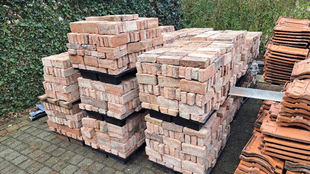 Bakstenen HMO handgebonden. Circa 4000stks, Ophalen