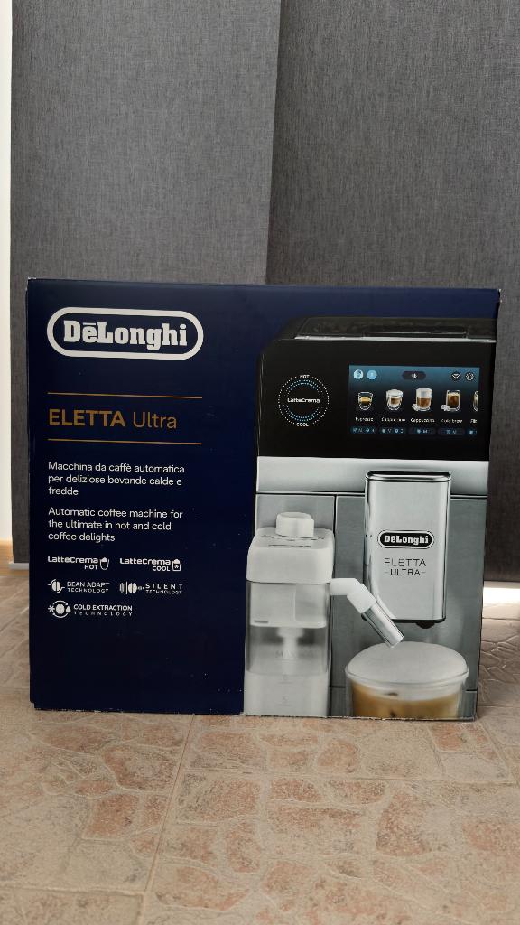 Delonghi Eletta Ultra Volautomatische Espressomachine, Ophalen of Verzenden, Nieuw, Koffiemachine, Koffiebonen