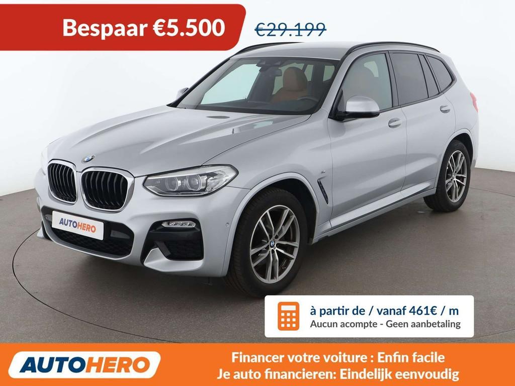 BMW X3 xDrive 20d M Sport (année de construction 2018), Cuir, Argent ou Gris, Achat, Euro 6