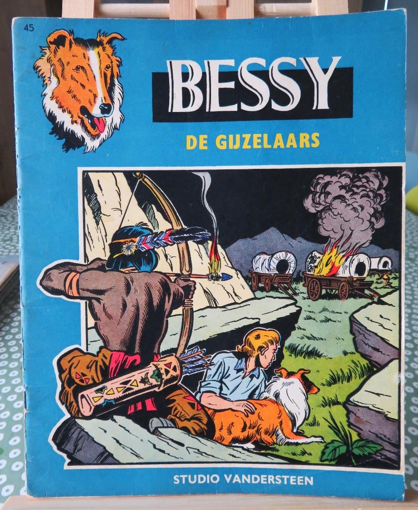 Bessy nr 45 De gijzelaars., Ophalen of Verzenden, Gelezen, Willy Vandersteen