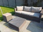 Bristol tuinset 3 zit , salontafel, poef, Tuin en Terras, Tuinsets en Loungesets, Ophalen, Rotan, Tuinset