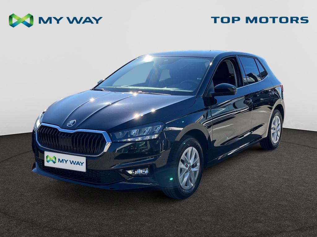 Skoda Fabia AUTOMAAT*115PK*CARPLAY*SENSOREN A*FULL LED*TOPWA, Automaat, Airbags, Zwart, Stadsauto