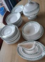 Boch La louviere 20+delig eetservies1940 CARLOTTA wit /groen, Ophalen