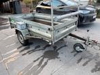 Remorque plateau alu 750 basculante, Ophalen, Gebruikt