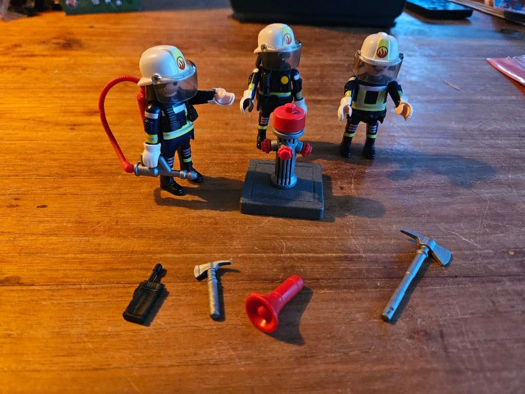 Playmobil Brandweerfiguren 5366, Kinderen en Baby's, Speelgoed | Playmobil, Zo goed als nieuw, Complete set, Ophalen of Verzenden