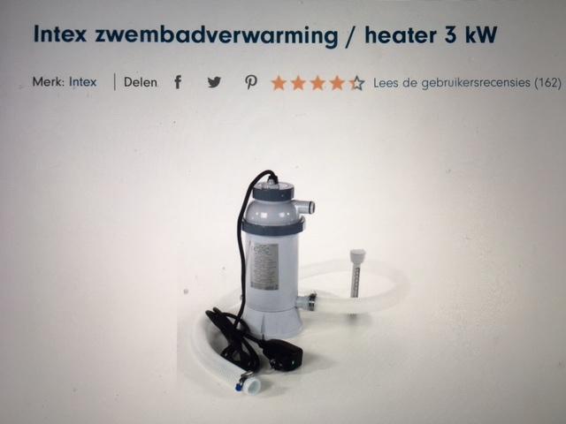 Intex zwembad verwarming, Tuin en Terras, Zwembad-toebehoren, Nieuw, Verwarming, Ophalen