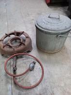 gasbrander + ketel, Enlèvement, Utilisé