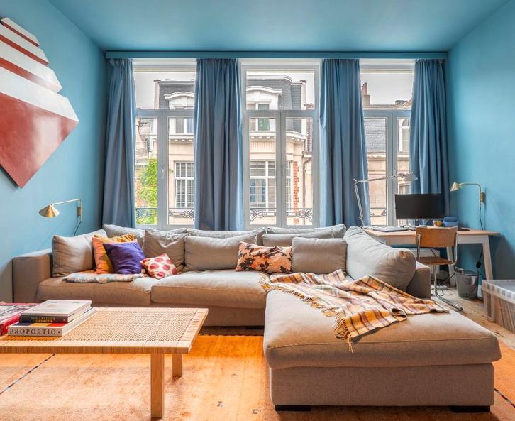 Gratis grote zetel met chaise longue (gebruikt), Maison & Meubles, Canapés | Coins salons complets, Comme neuf, Enlèvement