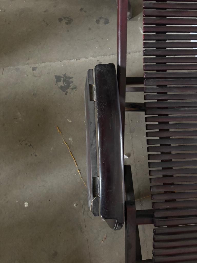 Chaise longue en bois, Enlèvement, Utilisé, Bois, Pliant