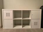 Ikea Kallax kast combinatie met 2 deurtjes en 2 opbergdozen, 25 à 50 cm, Avec tablette(s), Comme neuf, Enlèvement