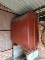 Ovale metalen diesel of mazout tank met pomp, Ophalen, Met pomp